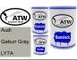 Preview: Audi, Gabun Gray, LY7A: 500ml Lackdose + 500ml Klarlack + 250ml Härter - Set, von ATW Autoteile West.